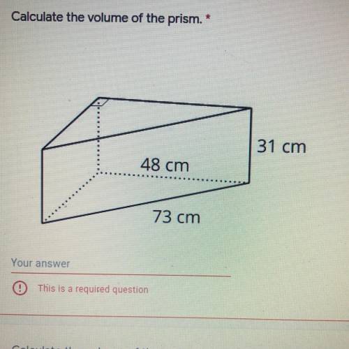 How do I calculate the volume of this prism?