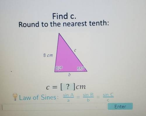 Can you help me find c to the nearest tenth please.​