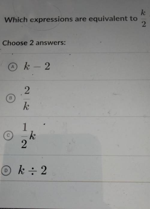 What are the two equivalent expressions I need help badly​