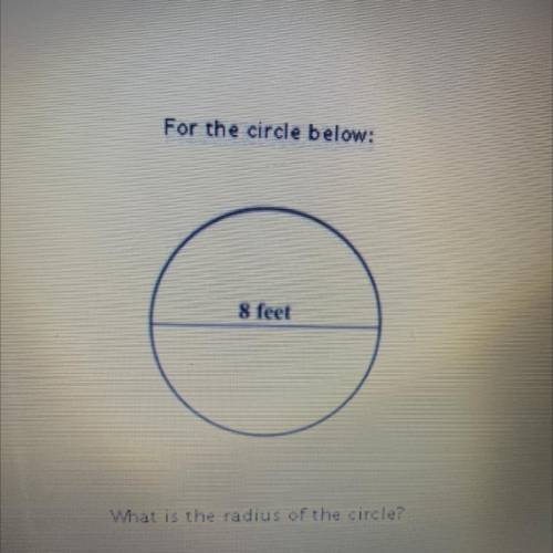 What is the radius of the circle? EZ FREE POINTS