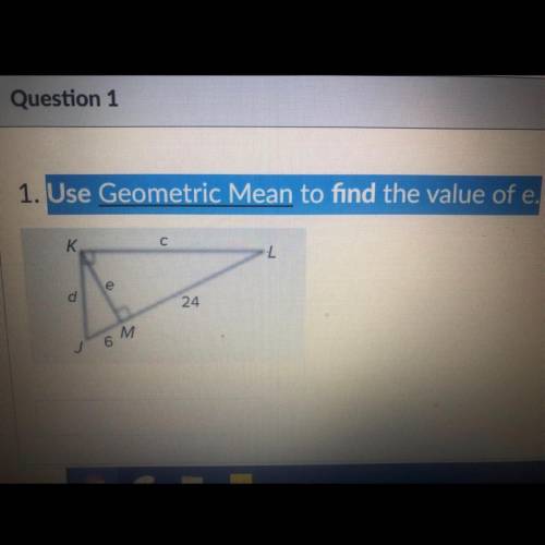 (NO FAKE LINKS PLS) Use the geometric mean to find the value of e
