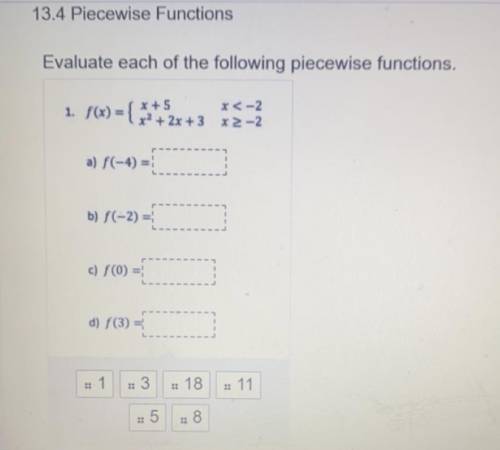 The topic is piecewise functions, can someone help? i’m a little confused :)
