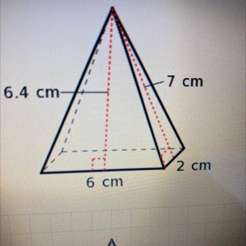 What is the surface area of the rectangular pyramid