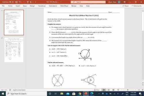 Help with these worksheets...whatever helps! pictures attatched.
