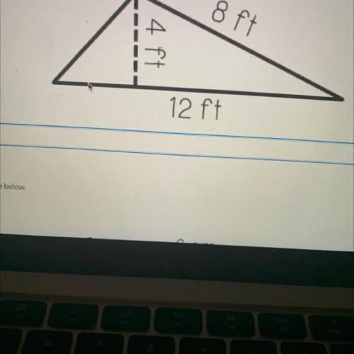 Calculate the area of the shape below.