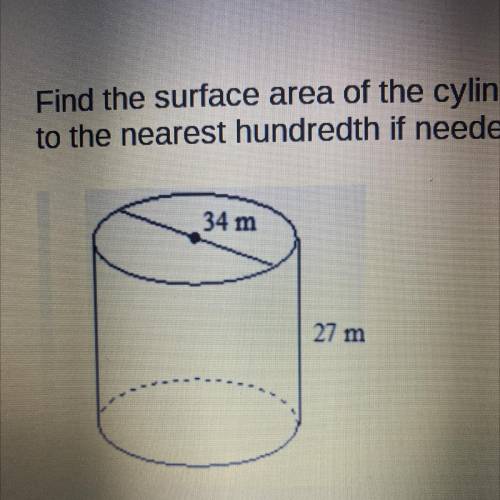 Find the Surface Area of this shape