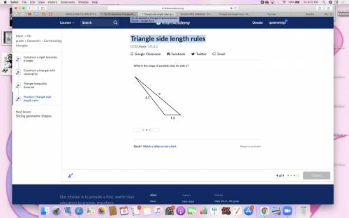 Triangle side length rules