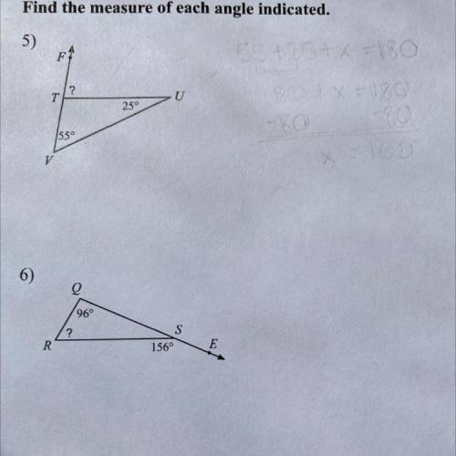Find the measure of each angle indicated?
help plz