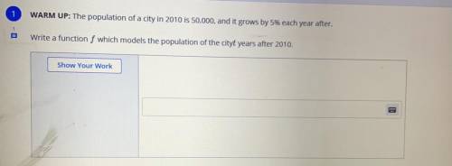 I will give brainliest to whoever gives me the answer!!!

The population of a city in 2010 is 50,0