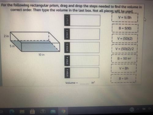 What are the steps? And what is the total volume?