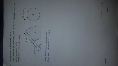 How would I answer this shaded regions with algebra question?