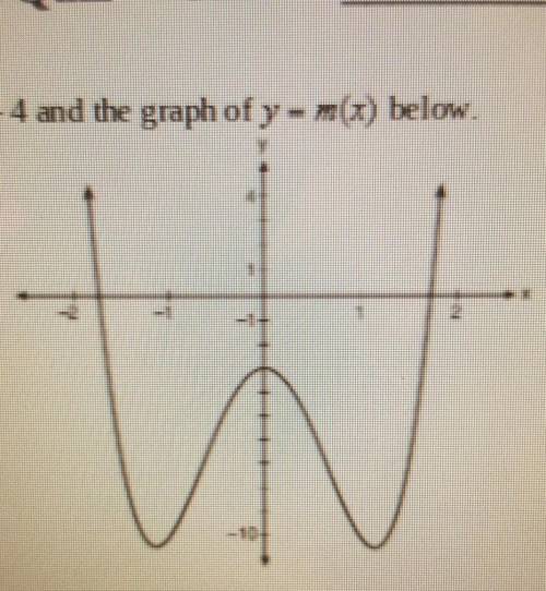 Help please!

Consider the function and the graph of y=m(x) below.Which statement is true?1) p(x)