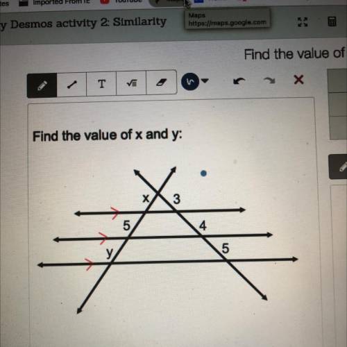 Find the value of X and Y. NEED HELP ASAP