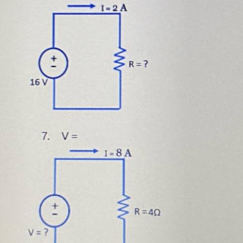 Use the circuits shown to solve each of the following:
