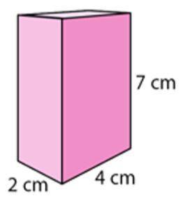 The volume of the rectangular prism is ________ cm3