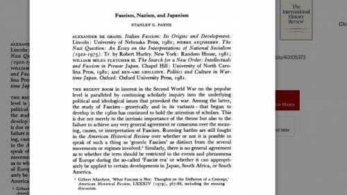 Identify and explain four ways that Italian Fascism, Nazism, and Japanese
Militarism similar?