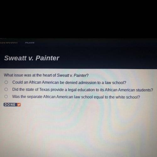 What issue was at the heart Sweatt v. Painter?