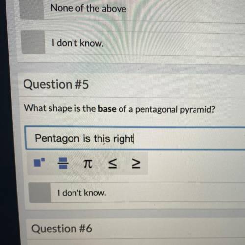 What shape is the base of a pentagonal pyramid ?