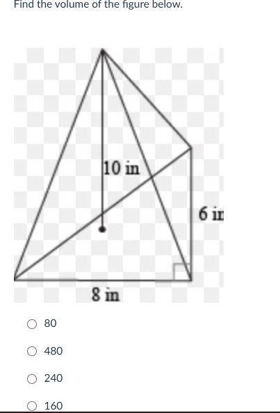 What is the volume of this pyramid. ( picture attached to show values) no links