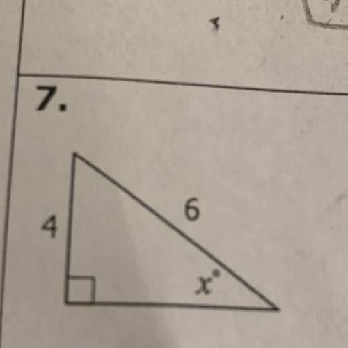 Solve for x. round to the nearest tenth
