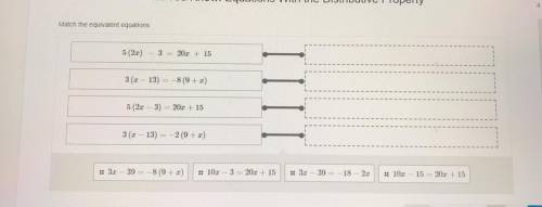 Match the equivalent equations (math)