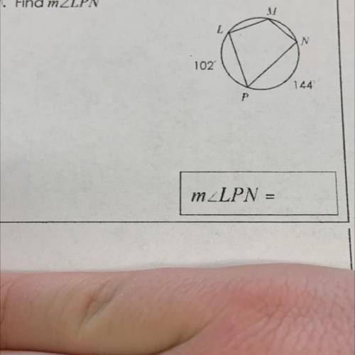 Find the measure of angle LPN if it isn’t visible.