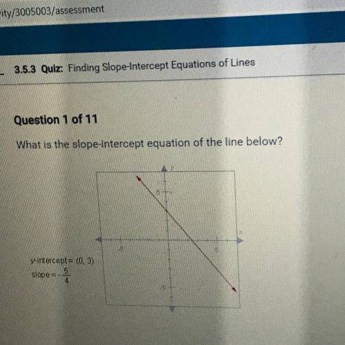 HELPPPPP ME PLSSSSS I WOULD GIVE YOU BRAINIEST PLSSSS HELPP QUICK What is the slope-intercept equat