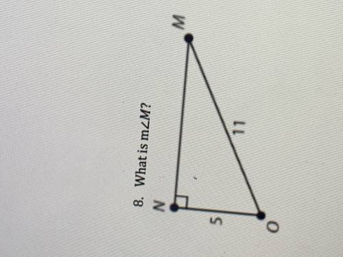 What is the angle M?