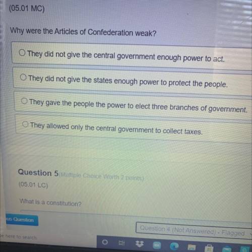 Why were the Articles of Confederation weak?