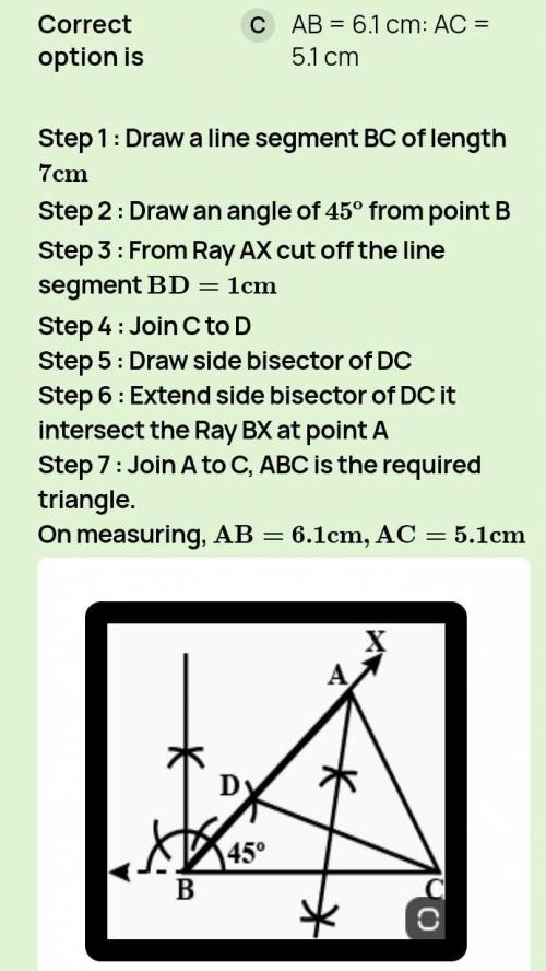 What is the measure of
In ABC as shown, AC 1 BC , AB = 11.4, and
BC = 7.
degrees
А
11.4
B
С
7
