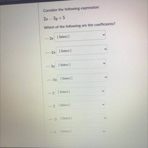 Which of the following are coefficient