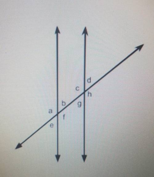 1. list the pairs of alternate exterior angles

2. list the pairs of corresponding angles3. if m&l