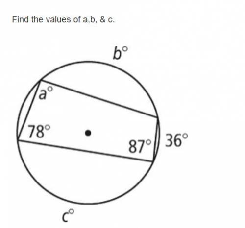 Find the valuse of angle a, b, c and d.