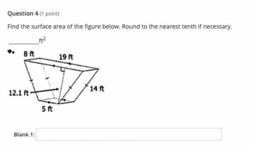 Find the surface area of the figure below. Round to the nearest tenth if necessary.