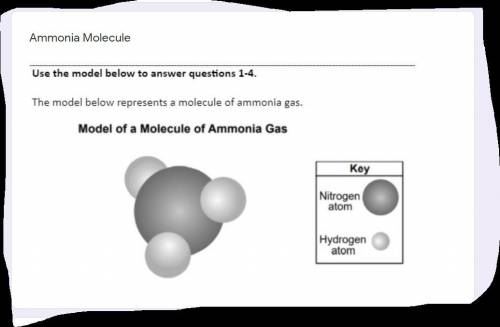 1. Is a sample containing molecules of ammonia gas considered a pure substance? **Explain your answ