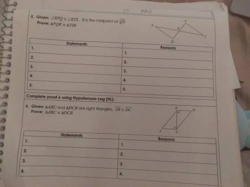 I need help with triangle proofs :/ pls help!!