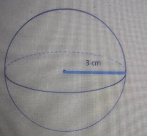 What is the surface area of the figure? 12TT cm2 24TT cm2 144TT cm2 36TT cm2​
