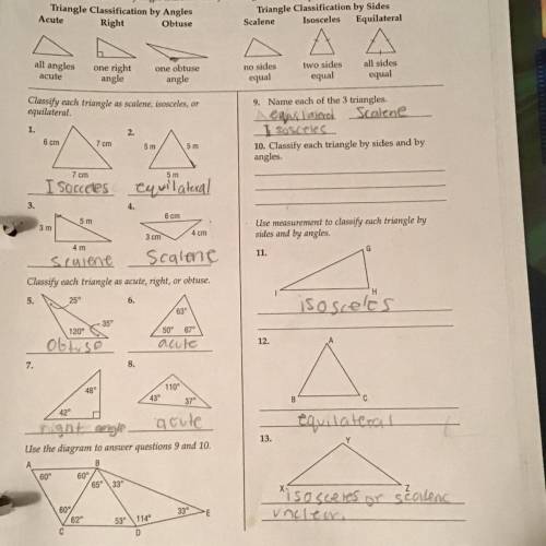 Can somebody plz help answer the number 10’s questions using the diagram from the bottom left side