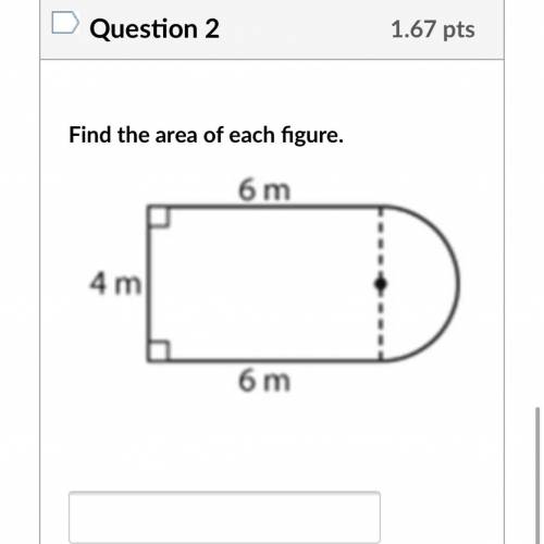 Find the area of the object