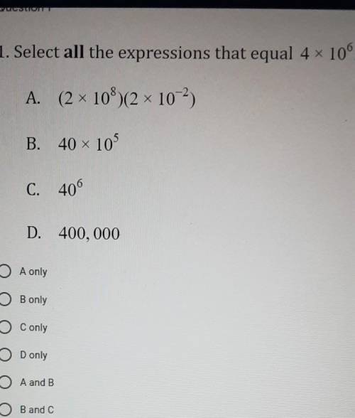 Select all the expressions that equal​