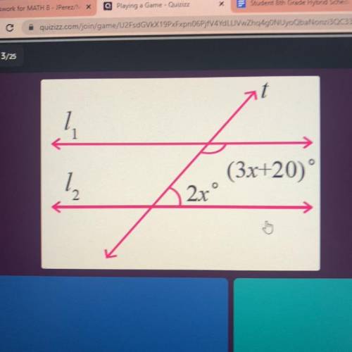 Solve for x. 
Please help me.
