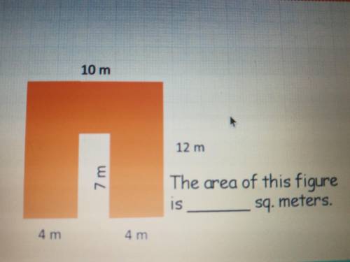 What is the area of the irregular figure?