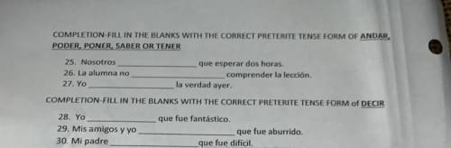 Spanish II Chapter 13
can a spanish speaking person please help me<3