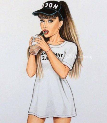 Lets talk about ariana grande plz i am bo.red here is sum art work enjoy