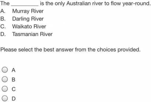 The ______ is the only Australian river to flow year-round.