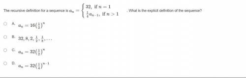 What is the explicit definition of the sequence?