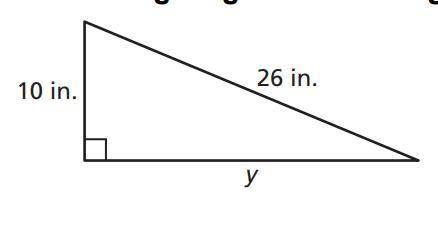 ITS URGENT
find the missing length of the triangle.
