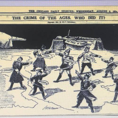 Can this cartoon be used in any way to argue that alliances were a cause of WWI?