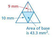 Use the net to find the surface area of the regular pyramid.