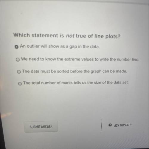Which statement is NOT true of line plots